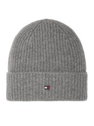 Tommy Hilfiger Czapka Th Flag AM0AM14535 Szary. Szare czapki zimowe damskie Tommy Hilfiger, z kaszmiru. Za 369.99 zł.