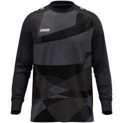 Koszulka bramkarska Jako River. Czarne t-shirty sportowe męskie Jako, m, z materiału, bez ramiączek, na fitness i siłownię. Za 201.40 zł.