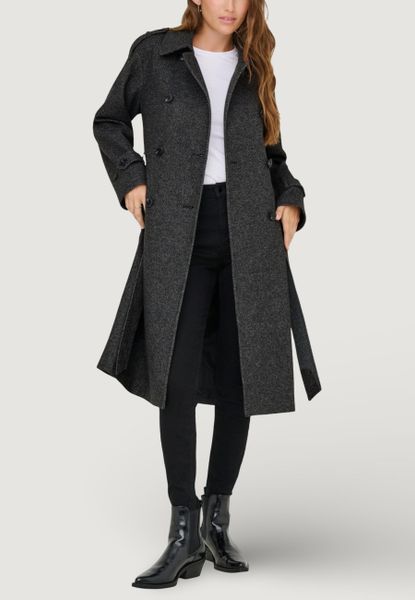 Kurtka anorak Kobieta ONLY ONLASTA TRENCHCOAT OTW. Szare kurtki damskie Only, uniwersalny, bez wzorów, bez kaptura. Za 354.50 zł.