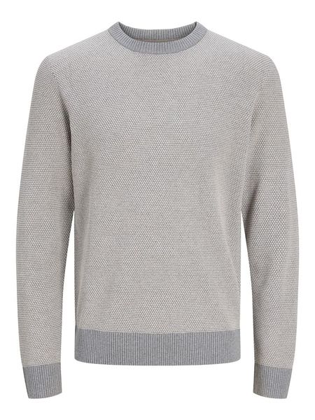 Jack & Jones Sweter w kolorze szarym rozmiar: M. Szare swetry męskie Jack & Jones, m, bez wzorów, z bawełny, bez kołnierzyka. Za 98.95 zł.
