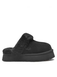 Ugg Kapcie W Disquette 1122550 Czarny. Czarne kapcie damskie Ugg, ze skóry. Za 509.00 zł.