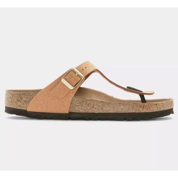 Klapki japonki Birkenstock Gizeh BS. Brązowe klapki damskie Birkenstock, bez wzorów, bez obcasa. Za 434.70 zł.