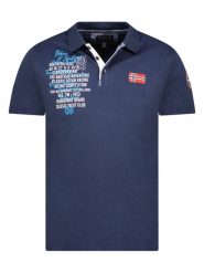 Geographical Norway Koszulka polo "Kancre" w kolorze granatowym rozmiar: 3XL. Niebieskie koszulki polo męskie Geographical Norway, xl, bez wzorów, z bawełny, bez ramiączek. Za 92.21 zł.