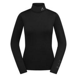 Koszulka jeździecka z kołnierzem typu golf. ELT Madison. Czarne golfy damskie ELT, l, bez wzorów, z elastanu, bez ramiączek. Za 228.00 zł.