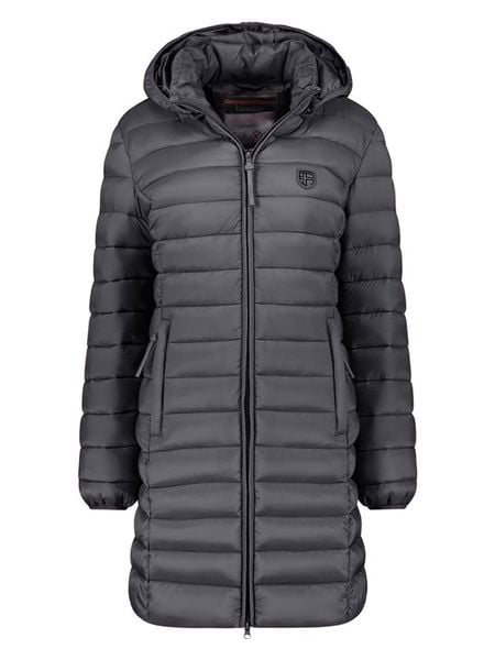 Geographical Norway Płaszcz pikowany "Atikotal" w kolorze antracytowym rozmiar: XL. Czarne płaszcze damskie Geographical Norway, xl, bez wzorów. Za 169.95 zł.