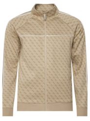 Guess Bluza Z6YQ16 K4620 Beżowy Regular Fit. Brązowe bluzy bez kaptura męskie Guess, m. Za 524.99 zł.