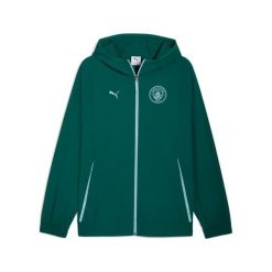 Kurtka dresowa Manchester City Pumatech. Zielone kurtki damskie Puma, l, bez wzorów, z dresówki, bez kaptura. Za 450.79 zł.