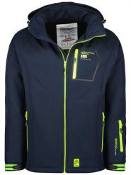 Geographical Norway Kurtka softshellowa "Riziere" w kolorze granatowym rozmiar: S. Niebieskie kurtki outdoor męskie Geographical Norway, s, bez wzorów, z materiału, bez kaptura. Za 127.35 zł.