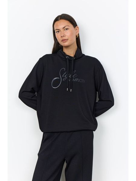 Soyaconcept Bluza "Banu" w kolorze czarnym rozmiar: M. Czarne bluzy bez kaptura damskie Soyaconcept, m. Za 169.95 zł.