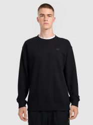 4F Bluza dresowa nierozpinana bez kaptura męska - czarna XXL. Czarne bluzy bez kaptura męskie 4f, m, z dresówki. Za 99.99 zł.