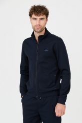 AERONAUTICA MILITARE Granatowa bluza. Niebieskie bluzy bez kaptura męskie AERONAUTICA MILITARE, m. W wyprzedaży za 579.99 zł.