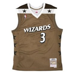 Koszulka NBA Washington Wizards Caron Butler. Żółte bluzki damskie Mitchell & Ness, bez wzorów, bez kołnierzyka. Za 477.10 zł.