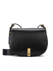 Polo Ralph Lauren Torebka 428928757002 Czarny. Czarne listonoszki damskie Polo Ralph Lauren, bez wzorów, ze skóry, bez dodatków. Za 2,699.00 zł.