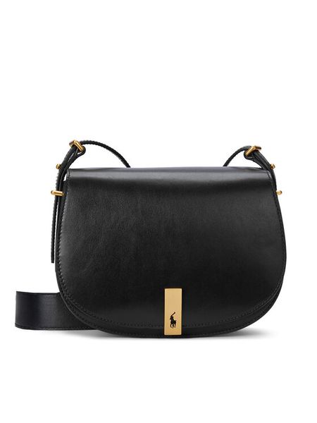 Polo Ralph Lauren Torebka 428928757002 Czarny. Czarne listonoszki damskie Polo Ralph Lauren, bez wzorów, ze skóry, bez dodatków. Za 2,699.00 zł.