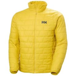 Kurtka puchowa Helly Hansen Lifaloft. Żółte kurtki męskie Helly Hansen, l, bez wzorów, z materiału, klasyczne, bez kaptura. Za 786.50 zł.