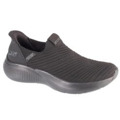 Buty sportowe Sneakersy damskie, Slip-Ins Bobs Infinity - Daily. Czarne buty sportowe na co dzień damskie Skechers, bez wzorów, z materiału, trekkingowe. Za 289.99 zł.