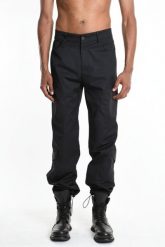 La Haine Inside Us Spodnie | 3Z M1203 | Mężczyzna | Czarny. Czarne spodnie materiałowe męskie La Haine Inside Us, bez wzorów, z bawełny, militarne. W wyprzedaży za 579.00 zł.