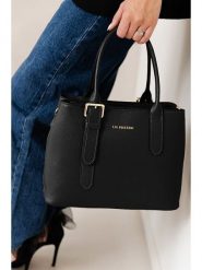 Lia Biassoni Skórzana torebka w kolorze czarnym - 33 x 25 x 11 cm rozmiar: onesize. Czarne torebki klasyczne damskie Lia Biassoni, bez wzorów, z materiału, bez dodatków. Za 304.99 zł.