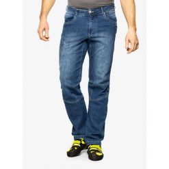 Spodnie wspinaczkowe męskie Ocun Ravage Jeans. Niebieskie spodnie materiałowe męskie Ocun, bez wzorów, z jeansu, sportowe. Za 366.99 zł.