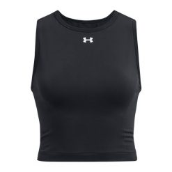 Tank top treningowy damski Under Armour Vanish Seamless. Czarne topy damskie Under Armour, xl, bez wzorów, bez ramiączek. Za 119.99 zł.