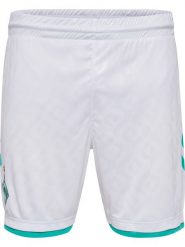 Krótka koszulka zewnętrzna Werderu Brema 2023/24. Białe bluzki sportowe damskie HUMMEL, l, z materiału, bez kołnierzyka, bez ramiączek. Za 269.50 zł.