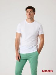 Bjorn_borg CENTRE T-SHIRT BRILLIANT WHITE męski. Białe t-shirty męskie Björn Borg, m, bez wzorów, bez kołnierzyka. Za 226.00 zł.
