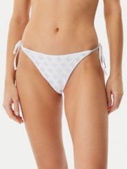 Guess Dół od bikini E5GO11 MC040 Biały. Białe bikini damskie Guess, z aplikacjami. Za 169.99 zł.