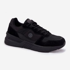 EVento Buty Sportowe Sneakersy Męskie Na Platformie Czarne. Czarne buty sportowe na co dzień męskie ze skóry, bez zapięcia. Za 234.33 zł.