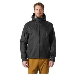 Kurtka przeciwdeszczowa męska Helly Hansen Loke Terra Jacket. Czarne kurtki męskie Helly Hansen, m, bez wzorów, sportowe, bez kaptura. Za 559.99 zł.