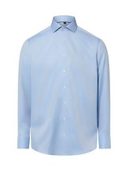 Finshley & Harding koszula non-iron Mężczyźni Modern Fit Bawełna niebieski, 41. Niebieskie koszule męskie Finshley & Harding, m, bez wzorów, z bawełny, bez kołnierzyka, bez ramiączek. Za 179.95 zł.