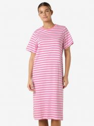 Noisy may Sukienka "Ember" w kolorze jasnoróżowo-białym rozmiar: L. Różowe sukienki damskie Noisy may, l, bez wzorów, z bawełny, bez kołnierzyka, bez ramiączek, midi. Za 97.05 zł.