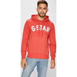 G-Star Raw - Bluza. Niebieskie bluzy z kapturem męskie G-Star Raw, m, z bawełny. W wyprzedaży za 199.90 zł.