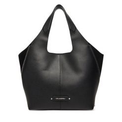 Torebka KARL LAGERFELD. Czarne torebki klasyczne damskie Karl Lagerfeld, bez wzorów, bez dodatków. Za 1,309.00 zł.