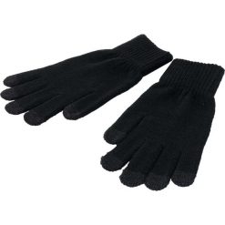 Czarne podgrzewane rękawiczki z funkcją dotykową, unisex. Czarne rękawiczki damskie Erima, na jesień, bez wzorów, z elastanu. Za 120.99 zł.