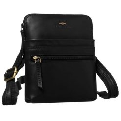 Miejska, czarna listonoszka męska ze skóry naturalnej zamykana suwakiem Peterson PTN 1901-OPU. Czarne saszetki męskie Peterson, ze skóry. Za 139.99 zł.