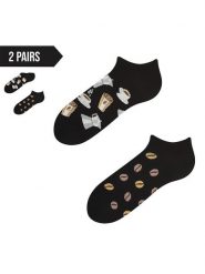 TODO SOCKS Skarpety (2 pary) w kolorze czarnym rozmiar: 43-46. Czarne skarpetki męskie TODO SOCKS, bez wzorów, prążkowane. Za 70.95 zł.