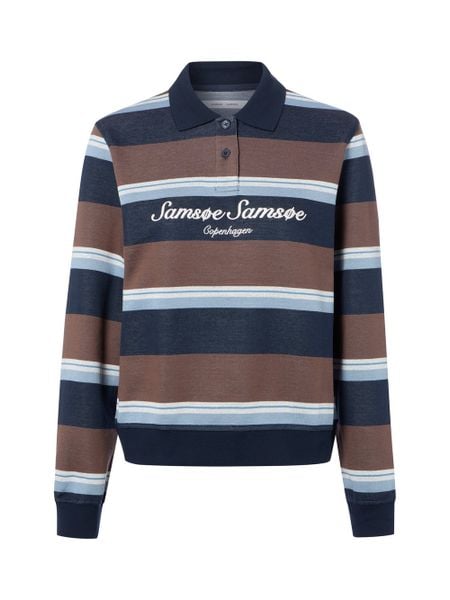 Samsøe Samsøe Bluza Kobiety Bawełna (100%) brązowy, L. Brązowe bluzy bez kaptura damskie Samsoe & Samsoe, l, z bawełny. Za 749.95 zł.