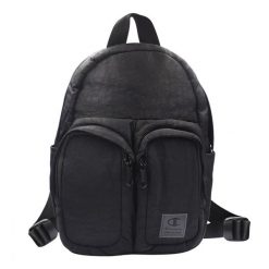 Plecak Logo 6L. Czarne plecaki damskie CHAMPION, bez wzorów, z materiału. Za 186.99 zł.