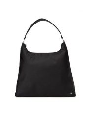Calvin Klein Torebka LV04K3218G Czarny. Czarne torebki klasyczne damskie CALVIN KLEIN, bez wzorów, z materiału, bez dodatków. Za 429.99 zł.