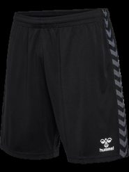 Hummel hmlAUTHENTIC PL Spodenki męskie – Poliester 100% – BLACK. Czarne szorty męskie HUMMEL, bez wzorów, z materiału, sportowe. Za 129.50 zł.