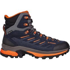 Buty trekkingowe męskie Lowa Randir Mid Gtx. Niebieskie buty trekkingowe męskie Lowa, na zimę, z materiału, za kostkę, bez zapięcia, trekkingowe. Za 959.90 zł.
