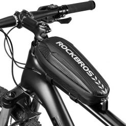 Torba rowerowa na ramę Rockbros B60 1,1. Czarne torebki klasyczne damskie ROCKBROS, bez wzorów, z materiału, bez dodatków. Za 52.99 zł.