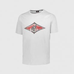 Koszulka T-shirt Bear Big Logo biała. Białe t-shirty męskie BEAR, bez wzorów, bez kołnierzyka. Za 126.86 zł.