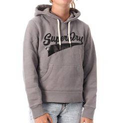 Bluza damska z kapturem Superdry Super Athletics. Szare bluzy z kapturem damskie Superdry., l, z bawełny. Za 349.40 zł.