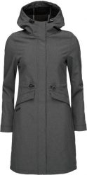 Damski płaszcz typu softshell Loap Lunara Ciemnoszary. Szare płaszcze damskie LOOP, na jesień, l, bez wzorów, z elastanu, eleganckie. Za 259.69 zł.