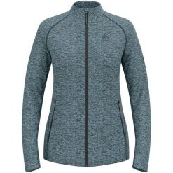 Bluza rozpinana damska ODLO Mid layer full zip TENCIA. Niebieskie bluzy z kapturem damskie Odlo, l, z materiału. Za 449.99 zł.