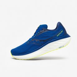 Buty do biegania męskie Saucony Ride 18. Niebieskie obuwie do biegania damskie Saucony. W wyprzedaży za 399.99 zł.