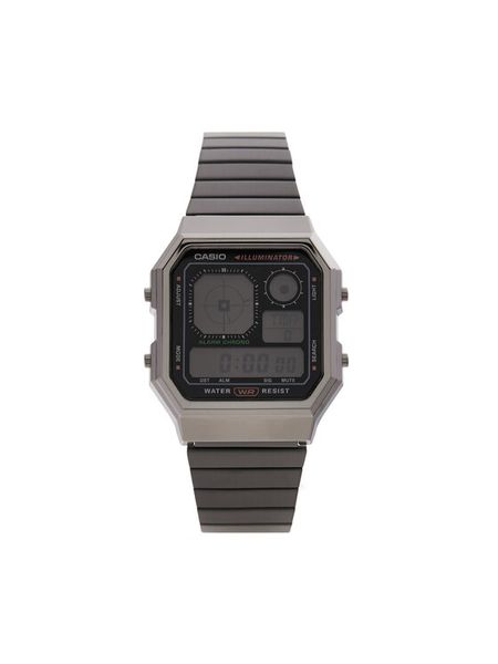 Casio Zegarek A130WEGG-1AEF Szary. Szare, cyfrowe zegarki męskie Casio. Za 399.99 zł.