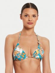 Guess Góra od bikini E4YJ06 MC04R Niebieski. Niebieskie bikini damskie Guess, z aplikacjami. Za 179.99 zł.