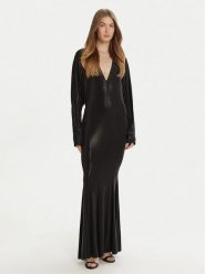NORMA KAMALI Sukienka wieczorowa ST3243LMF19001 Czarny Slim Fit. Czarne sukienki damskie NORMA KAMALI, xs, bez wzorów, z syntetyku, wizytowe, bez kołnierzyka, bez ramiączek. Za 1,069.00 zł.
